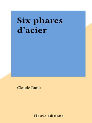 cover image of Six phares d'acier